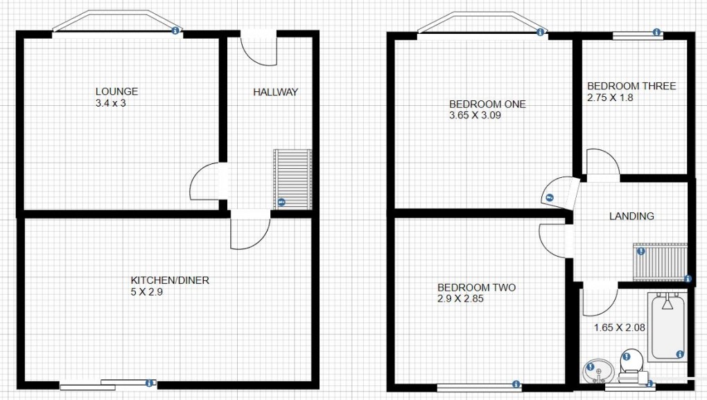 Floorplan for Lynmouth Avenue, Morden