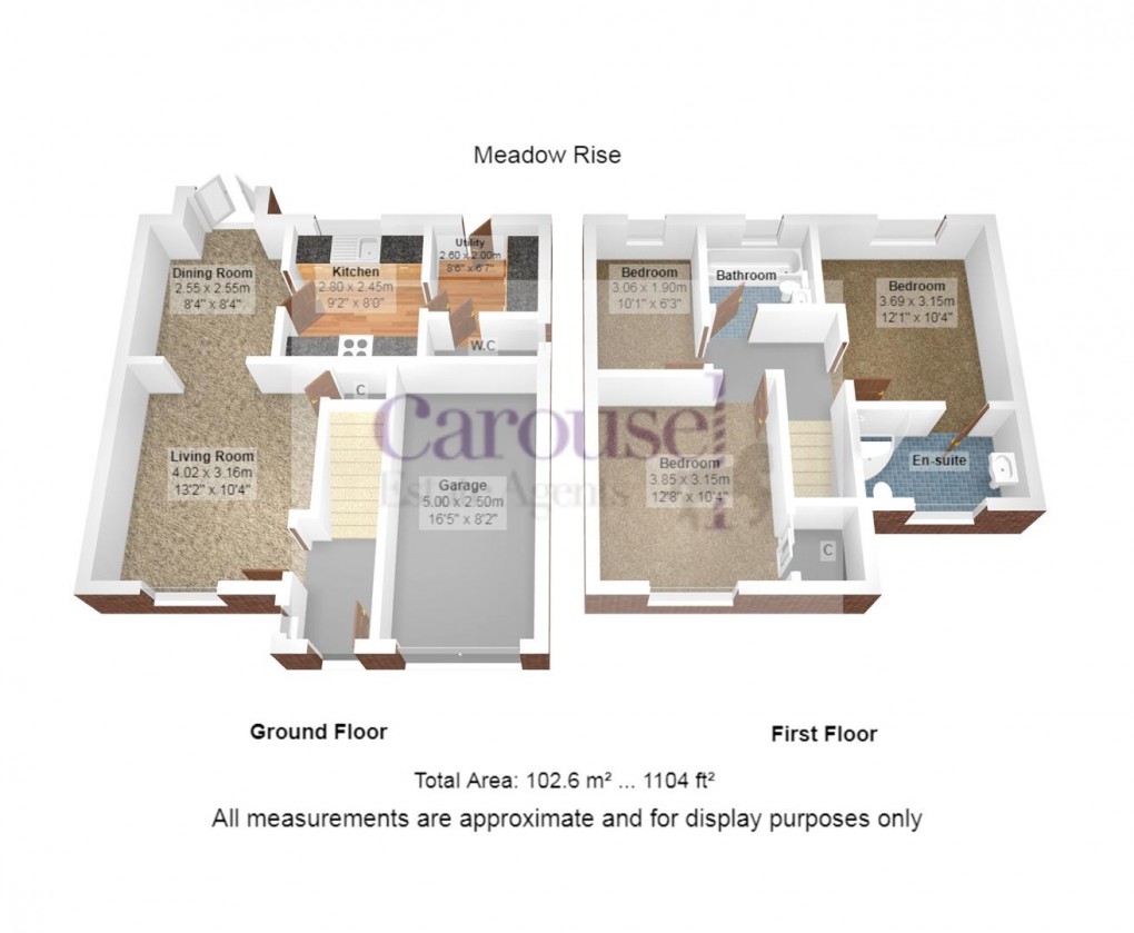 Floorplan for Meadow Rise, Sheriff Hill, Gateshead