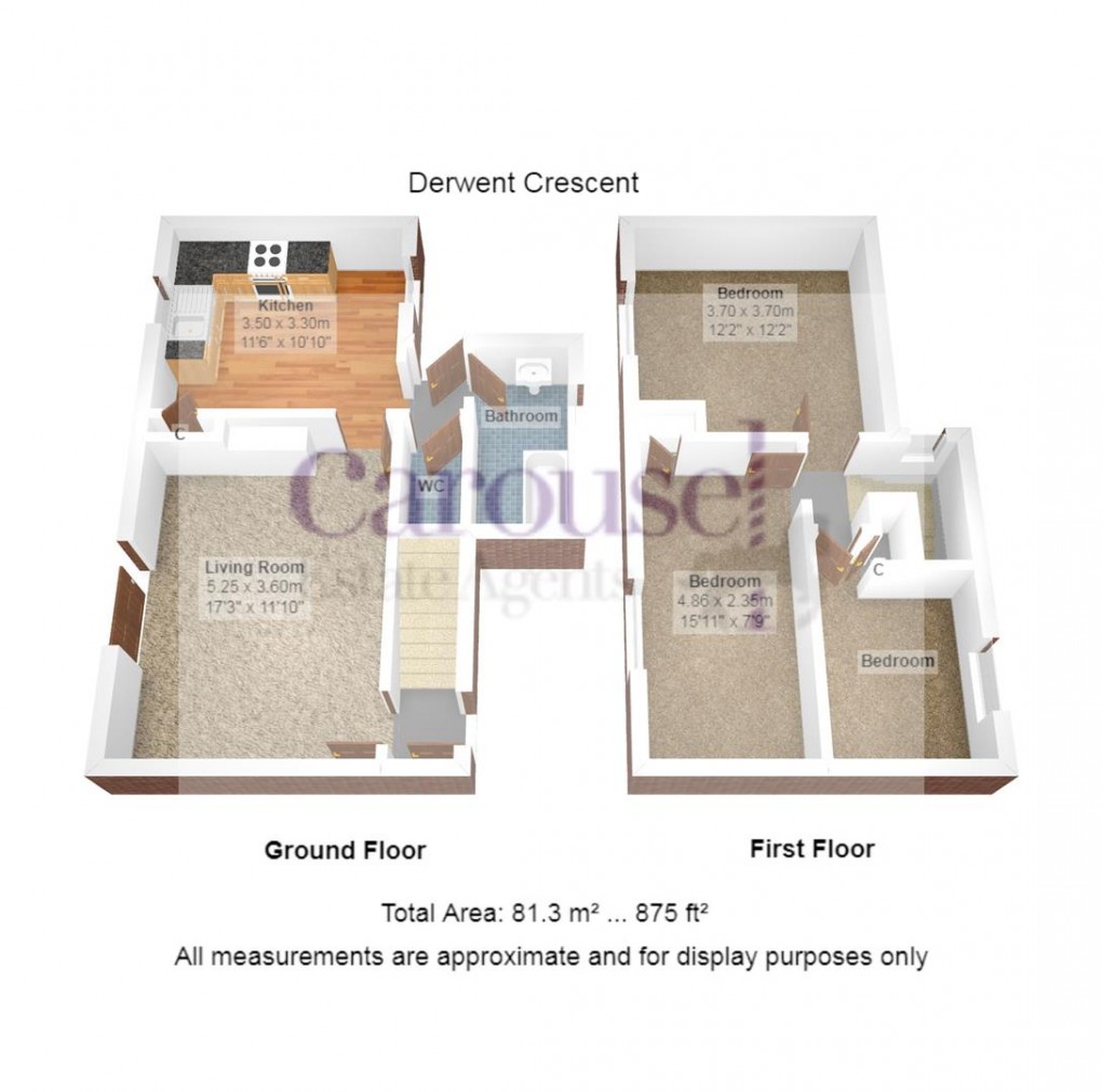 Floorplan for Derwent Crescent, Swalwell, Newcastle Upon Tyne