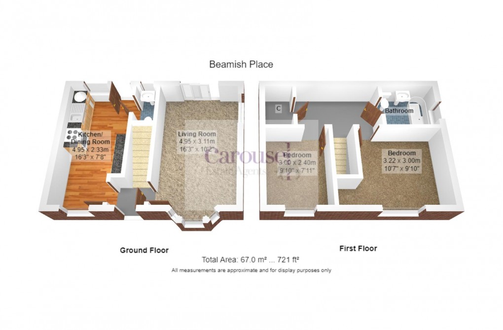 Floorplan for Beamish Place, Benwell, Newcastle Upon Tyne